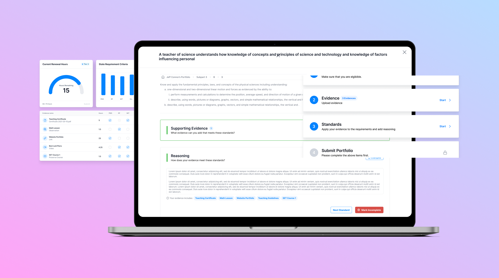 Proserva education platform design