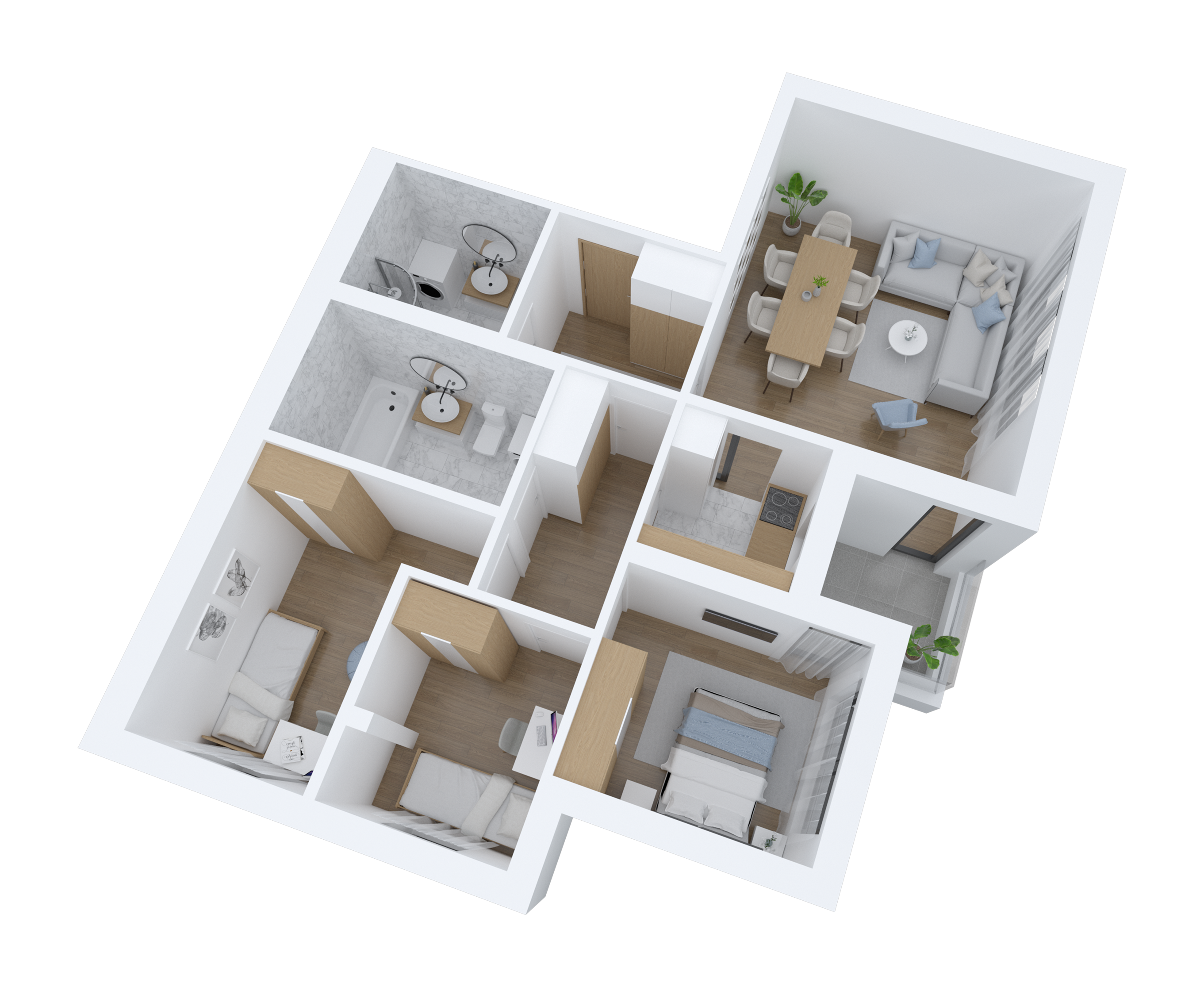 3D prikaz stana