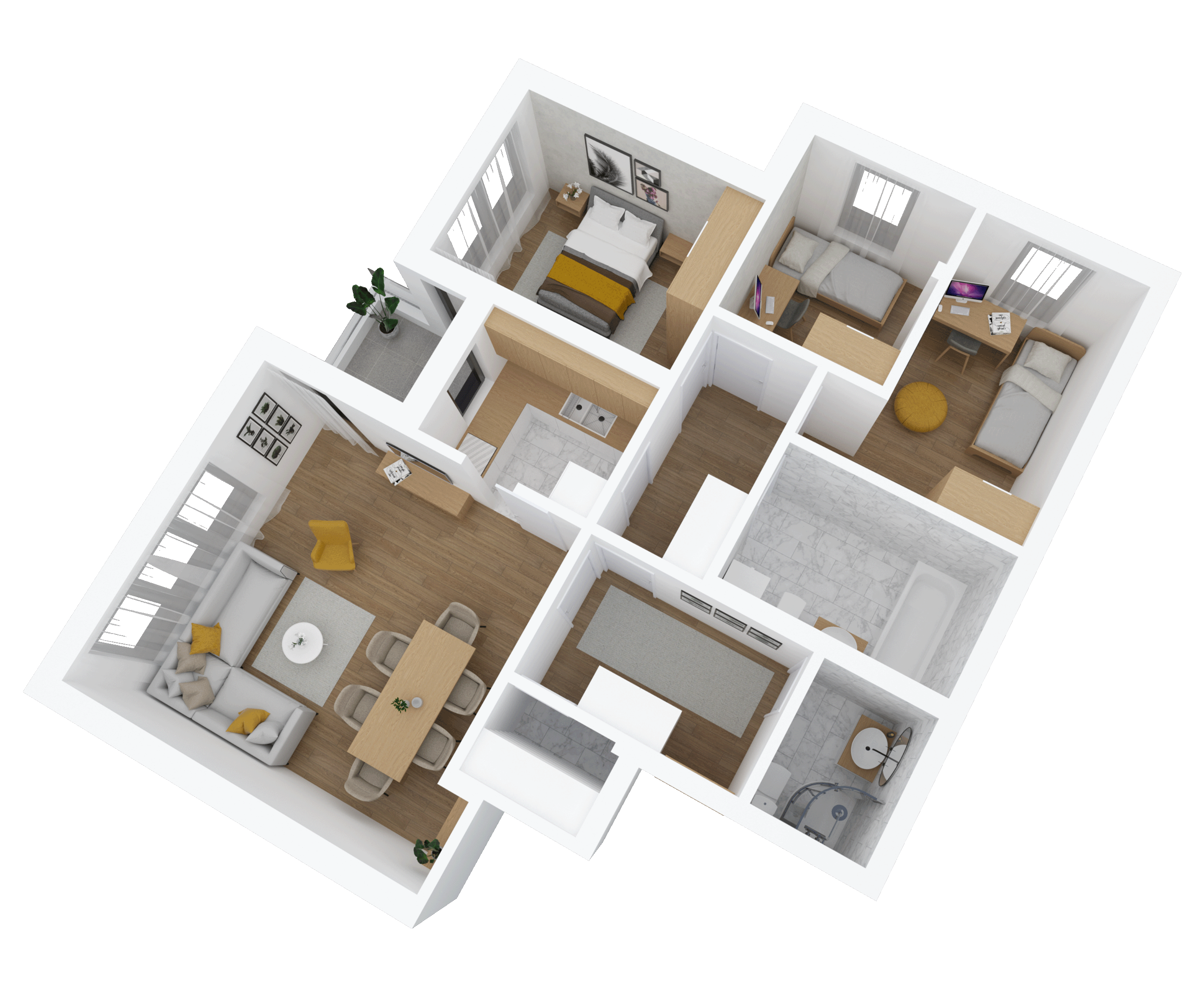 3D prikaz stana
