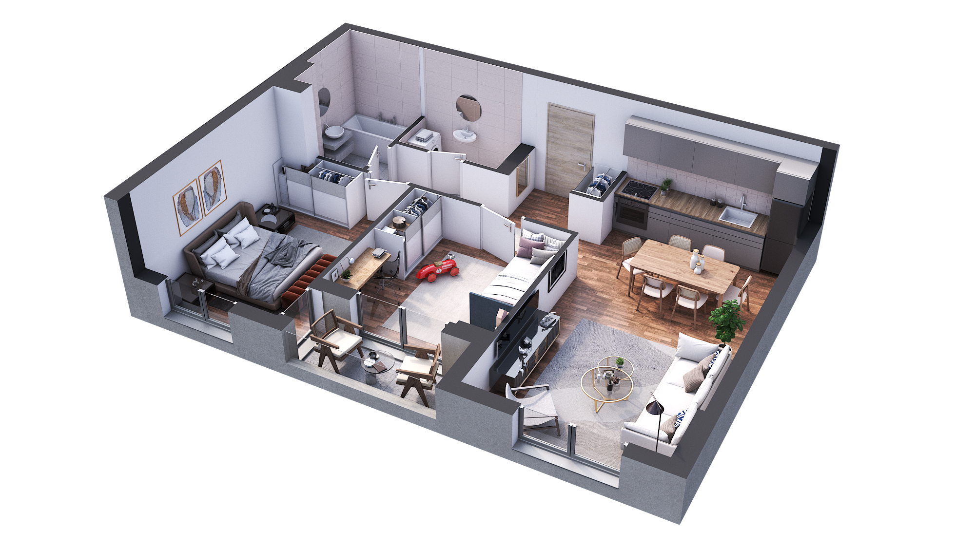 3D prikaz stana