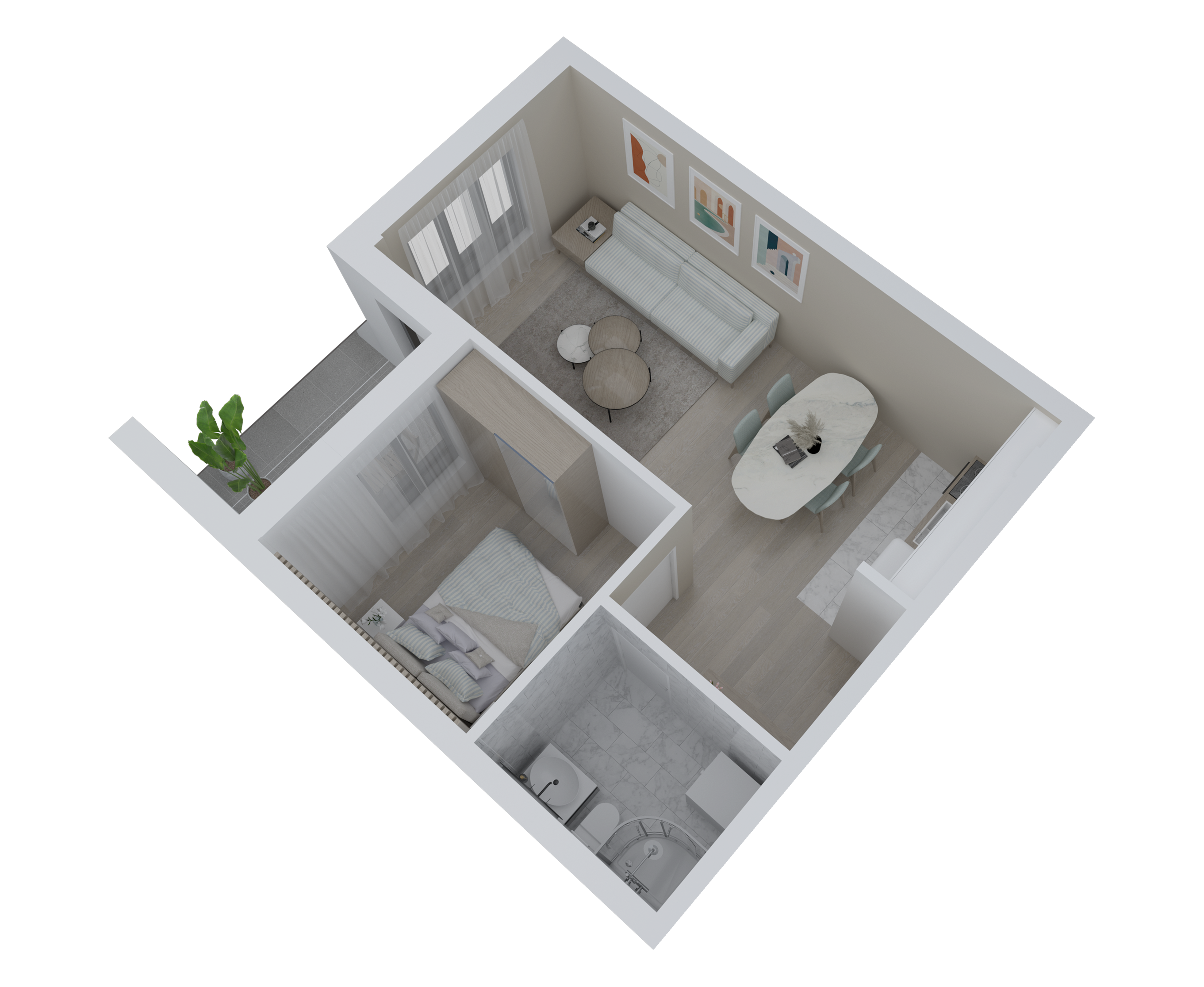 3D prikaz stana