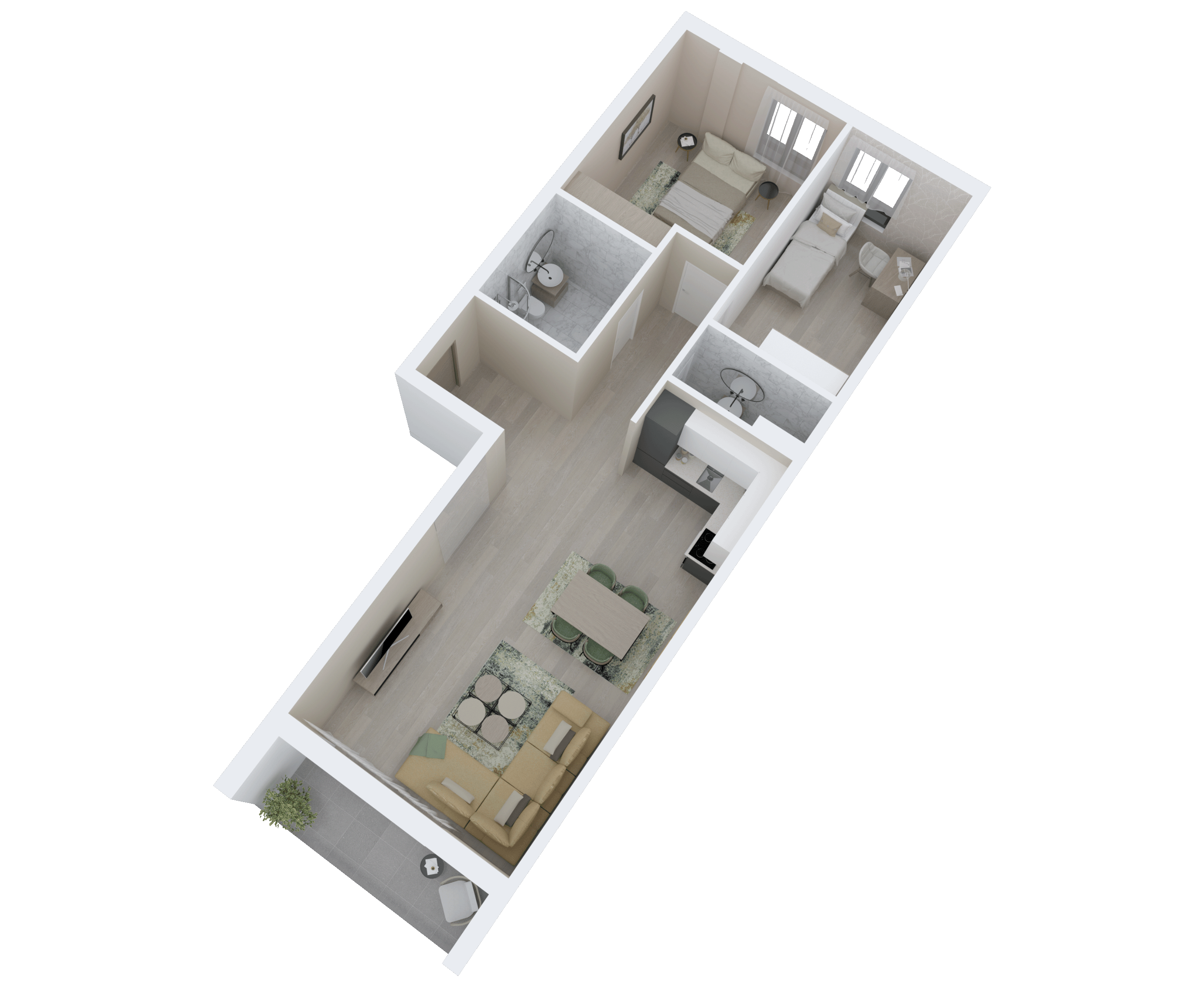 3D prikaz stana