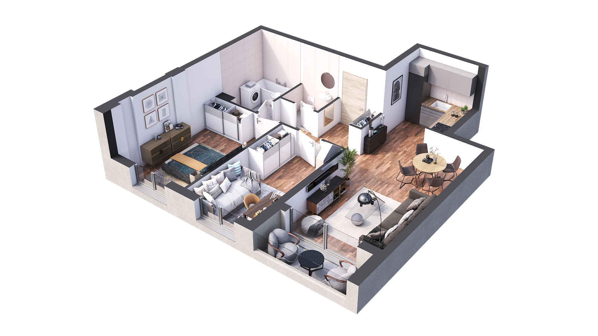 3D prikaz stana