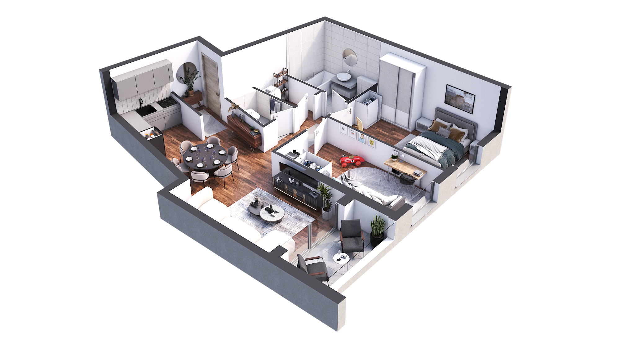3D prikaz stana