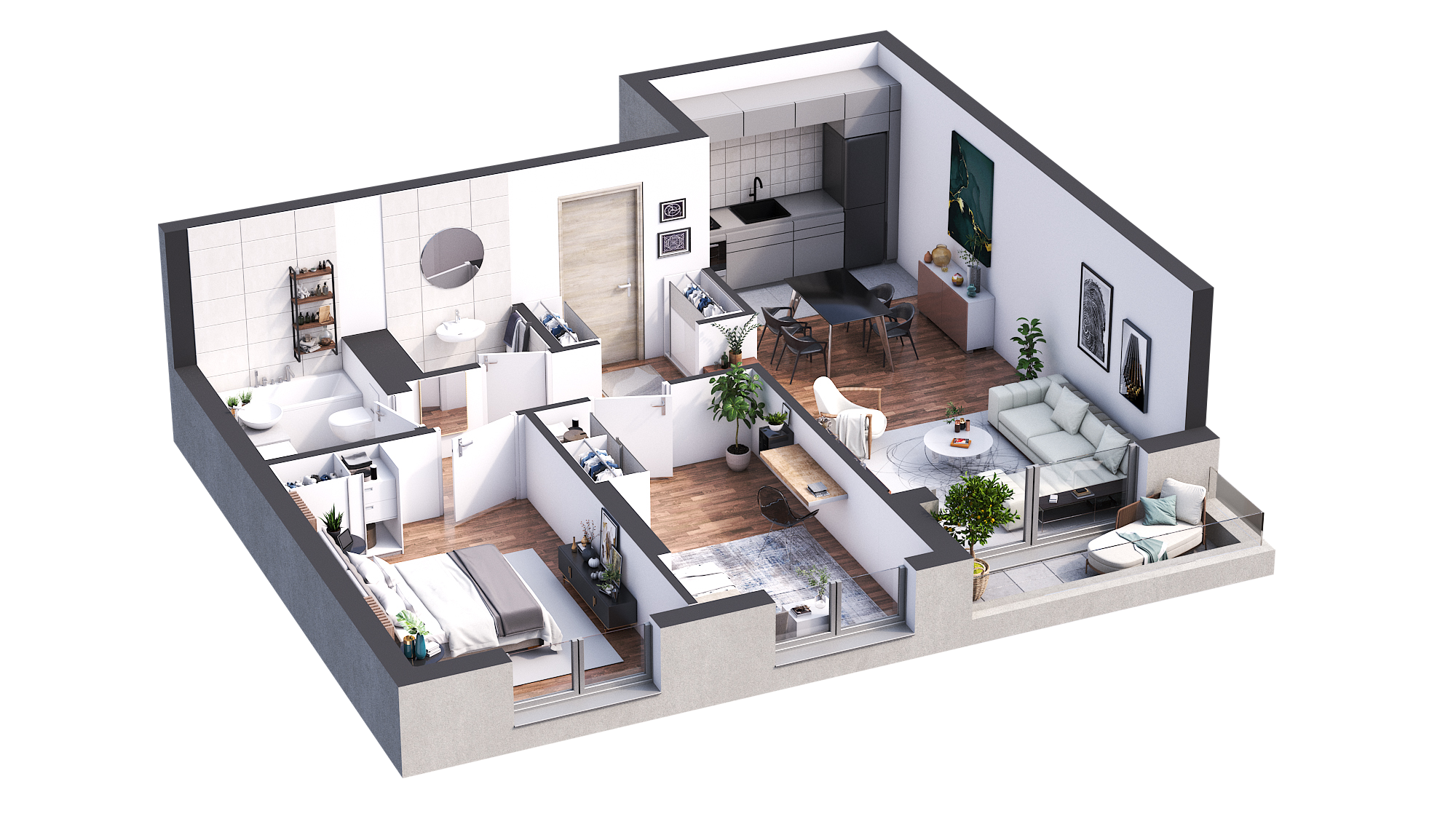 3D prikaz stana