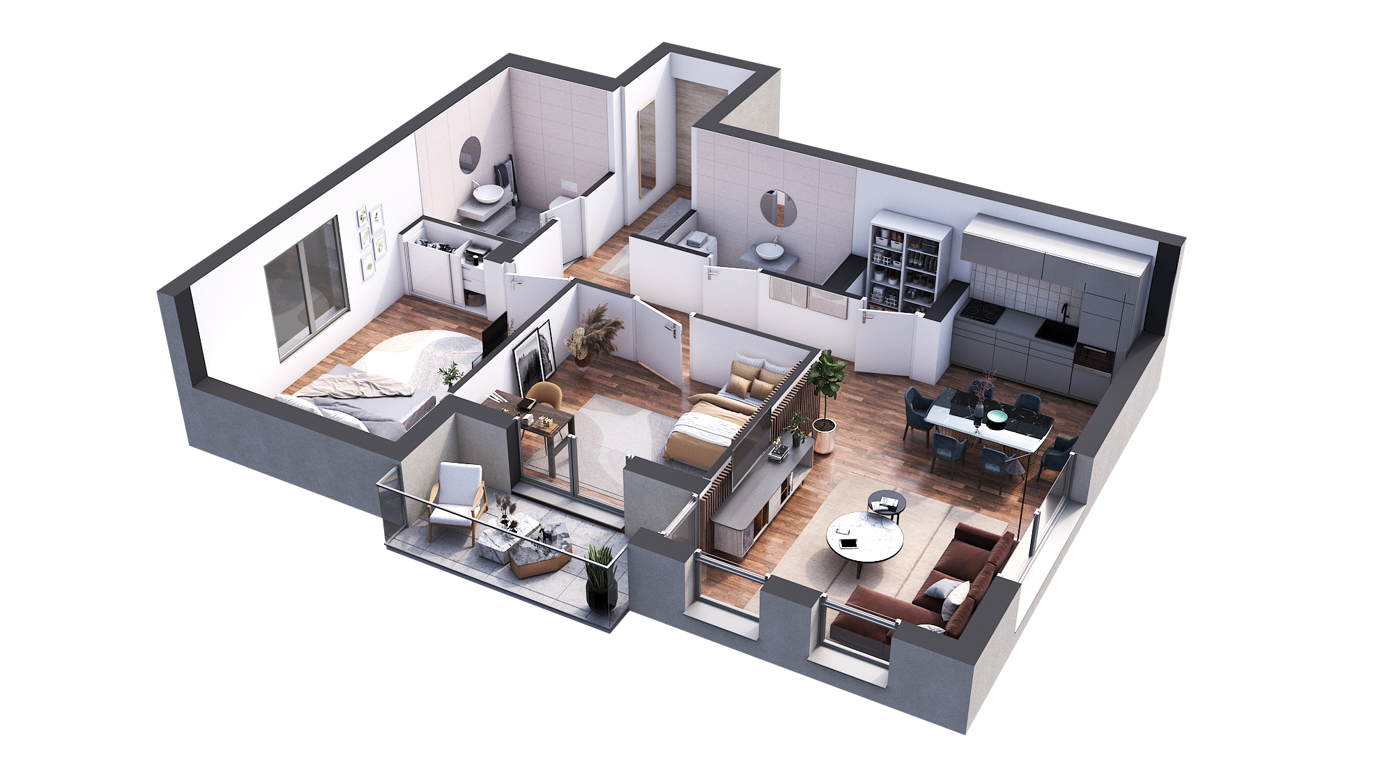 3D prikaz stana