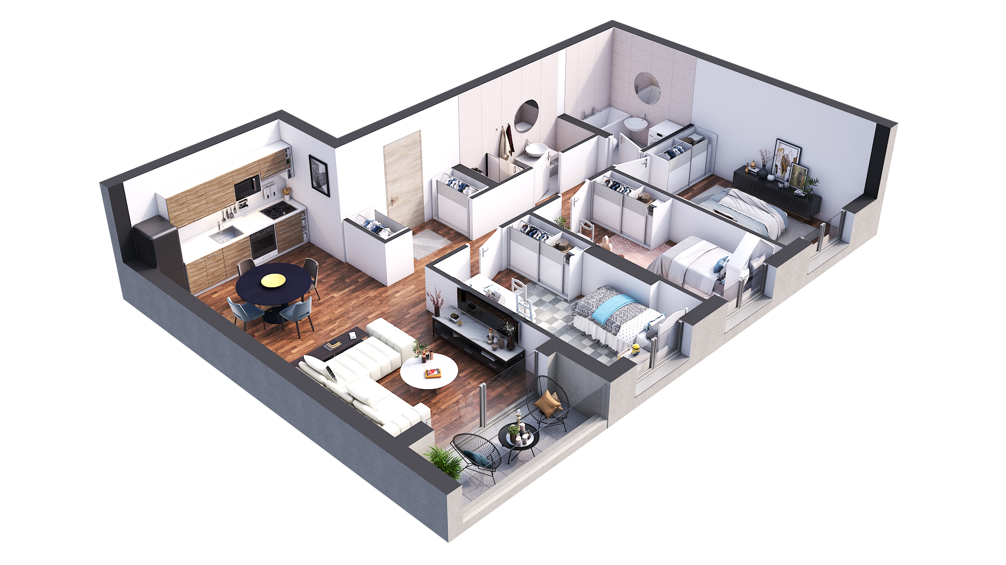 3D prikaz stana
