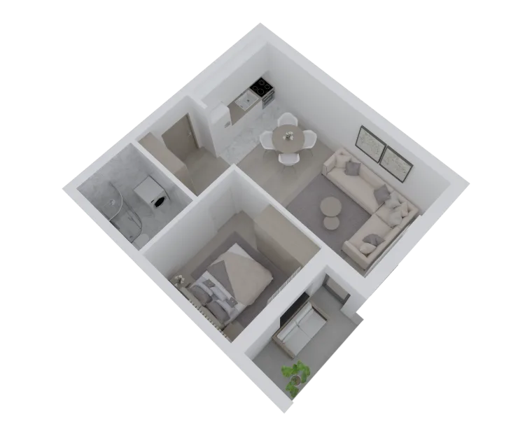 Atrium Residence – Lamela C, Prizemlje, stan
