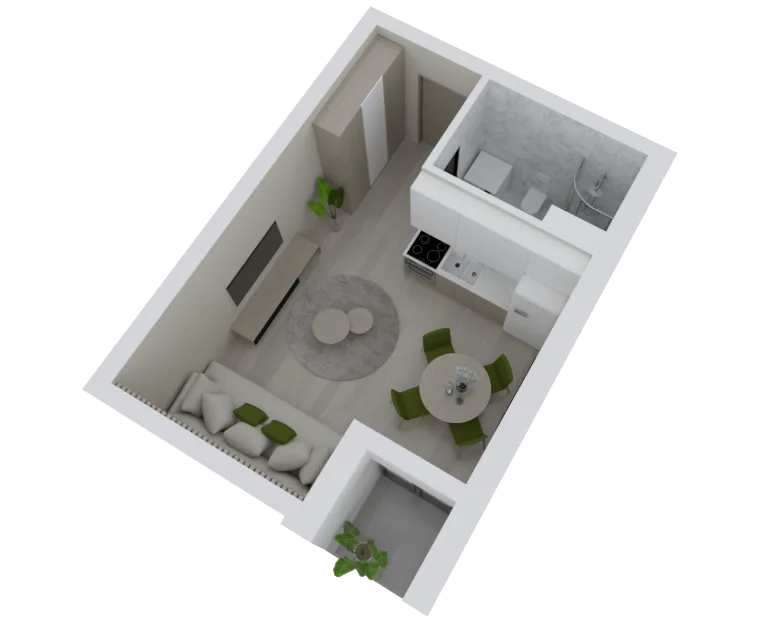 Atrium Residence – Lamela C, Prizemlje, stan 1