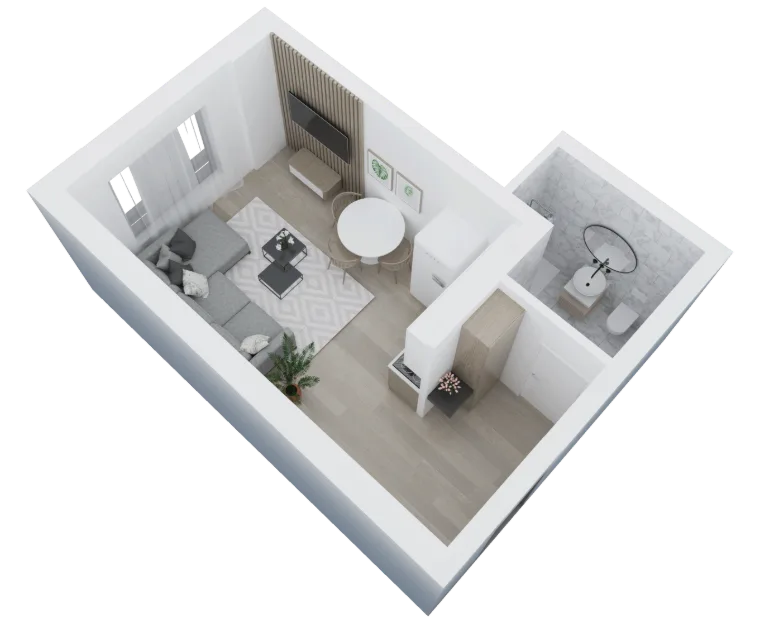 Atrium Residence – Lamela D, Prizemlje, stan 1