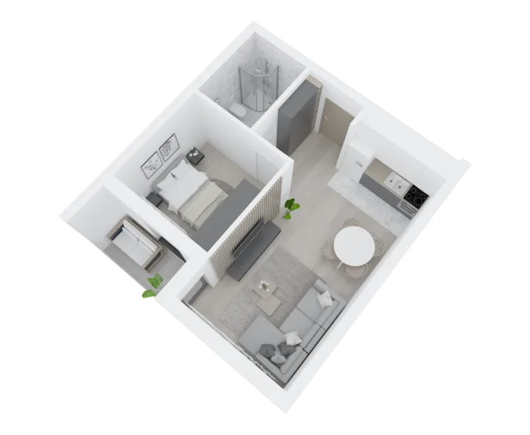 Atrium Residence – Lamela D, Prizemlje, stan 6