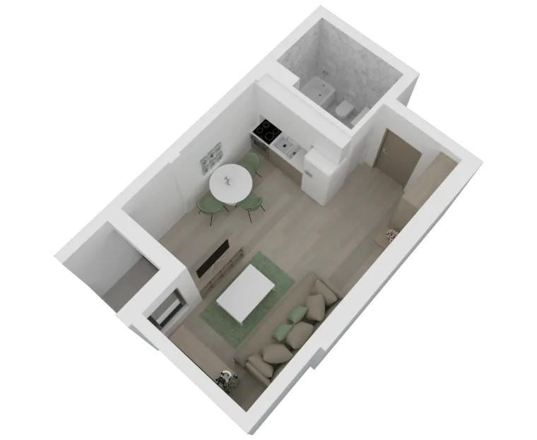 Atrium Residence – Lamela E, I sprat, stan 1