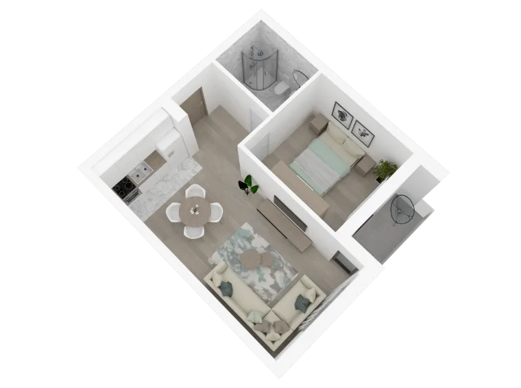 Atrium Residence – Lamela E, I sprat, stan 3