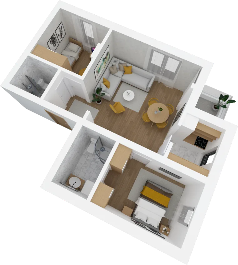 Royal Residency – Blok D, ulaz D1, stan 2