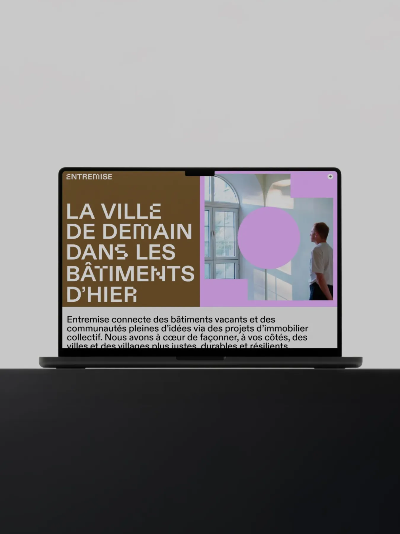 Entremise website, designed and developed by Official Partner