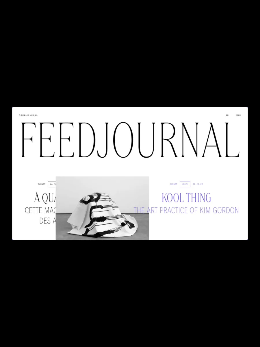 Studio Feed website, view 4 of 4