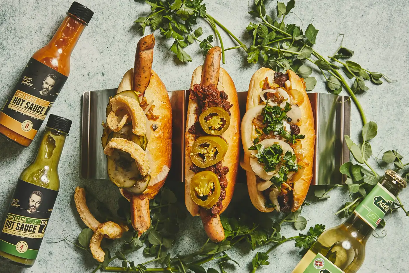 Gourmet hotdogs fra Hotdog Hooligans