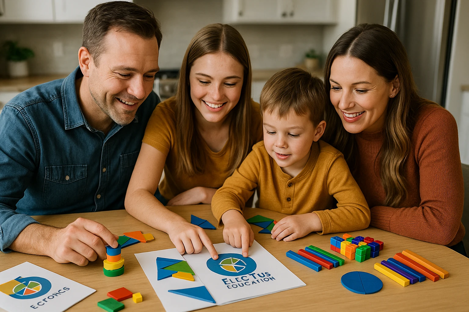 Utah family exploring educational options with Electus Education resources.