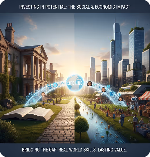 Social and economic impact imagery