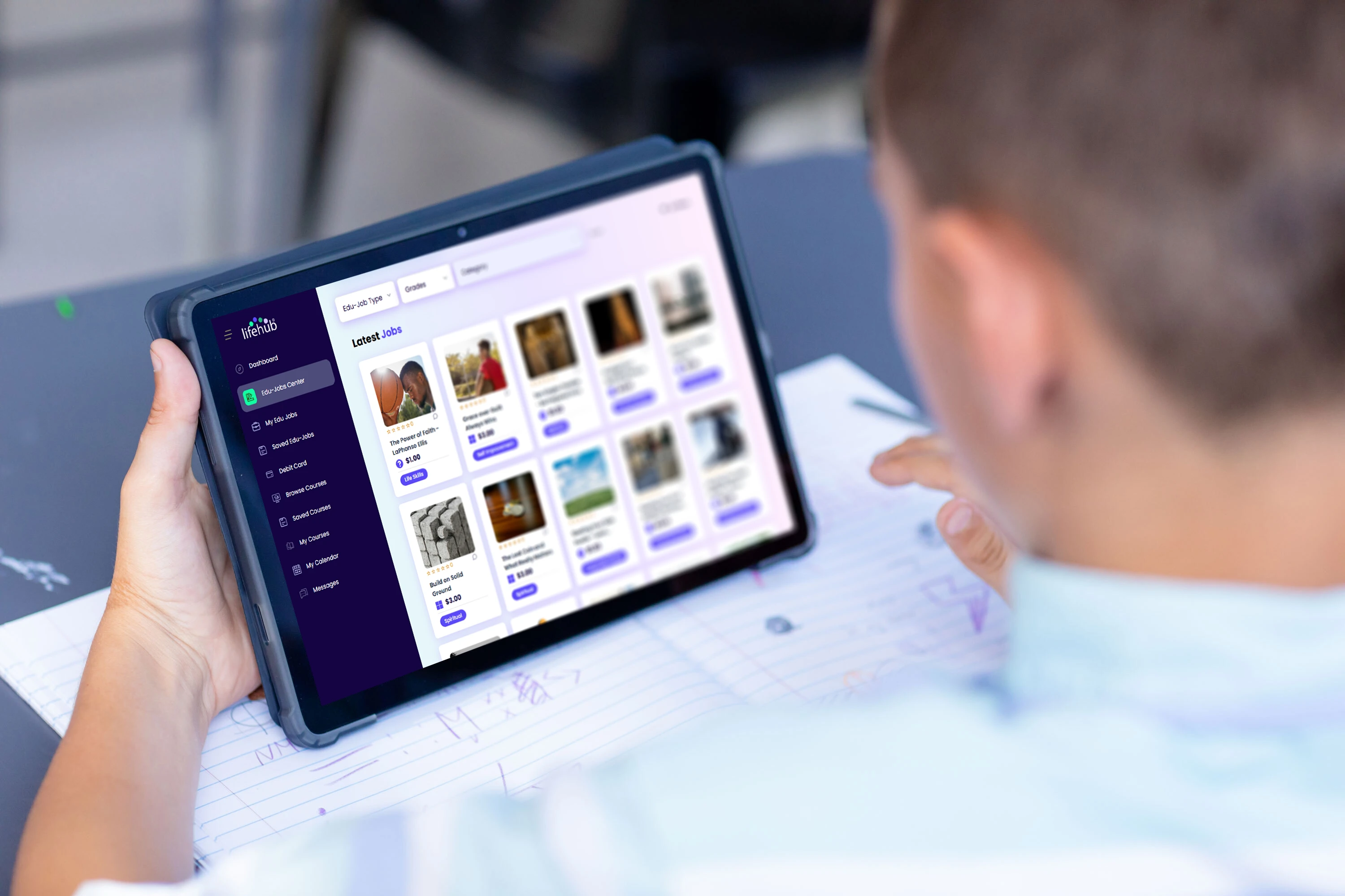 Life Hub platform feature screenshot