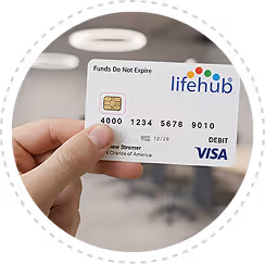 Life Hub Pay rewards illustration