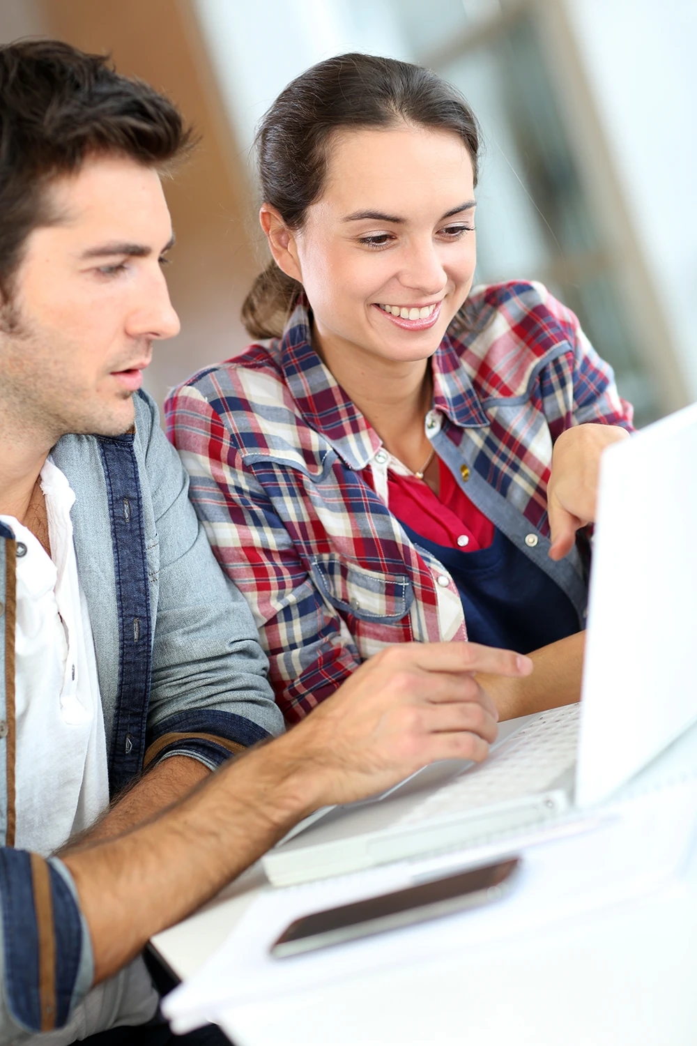 Students in learning environment