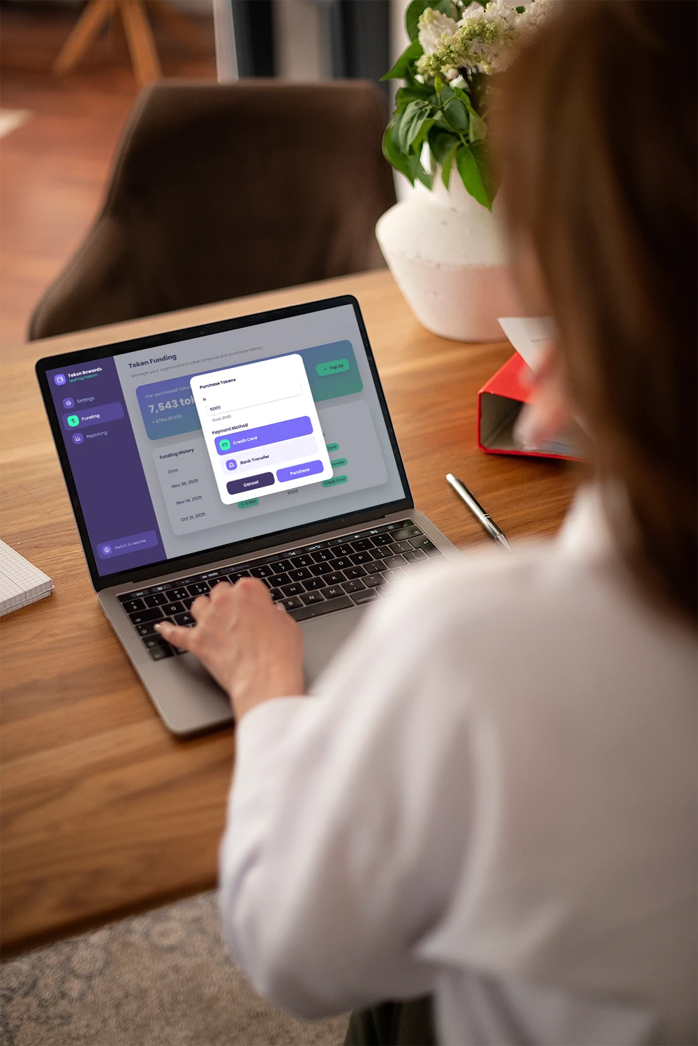 Student engaging with Fini AI Learning Coach on Life Hub platform