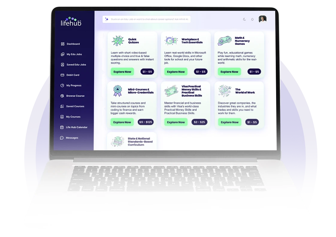 Life Hub educational platform feature image