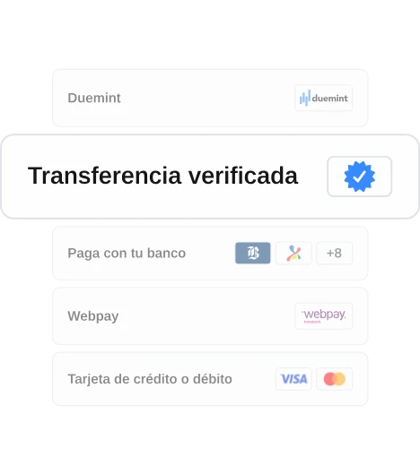 Transferencia verificada entre medios de pago