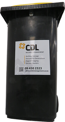 CDL Records Management secure document bin