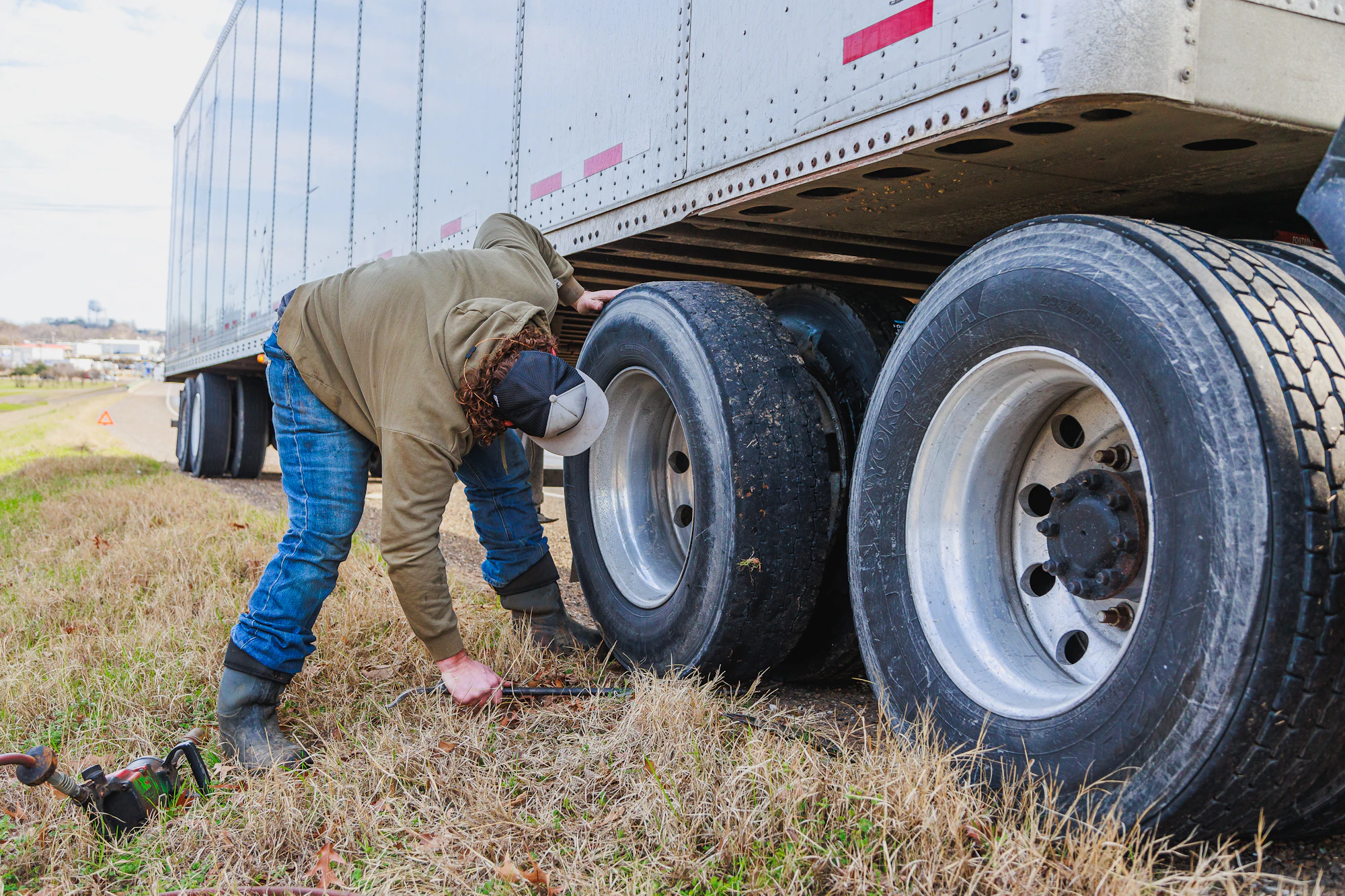 Mechanic performing truck repair in Upton, WY