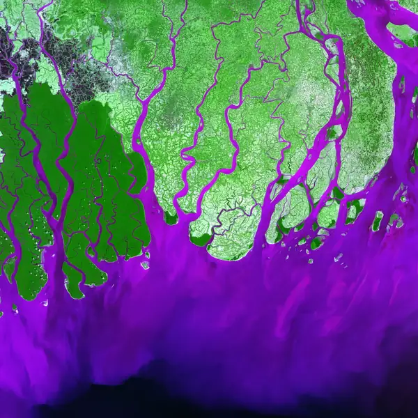 “Ganges River Delta”, Bay of Bengal