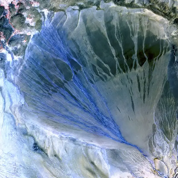 “Alluvial Fan”, Taklimakan Desert, China
