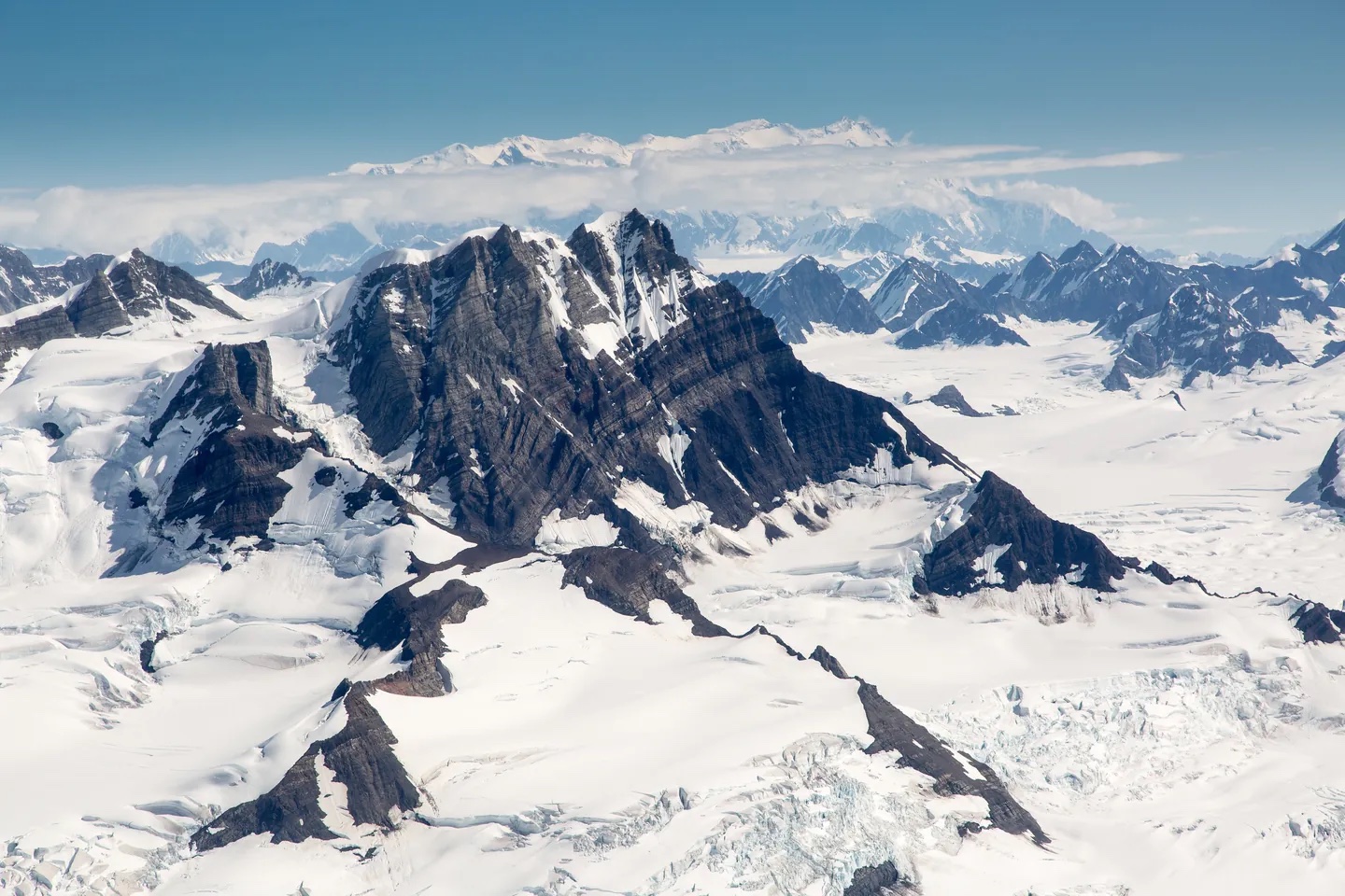 Chugach Mountains and Mount St. Elias, Alaska