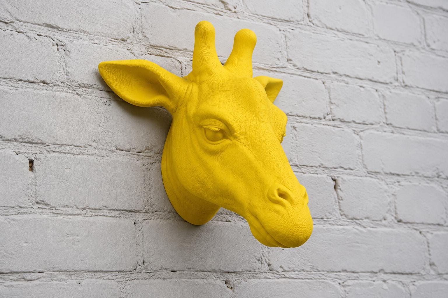 Medium Detailed Giraffe Wall Head Modern Decor