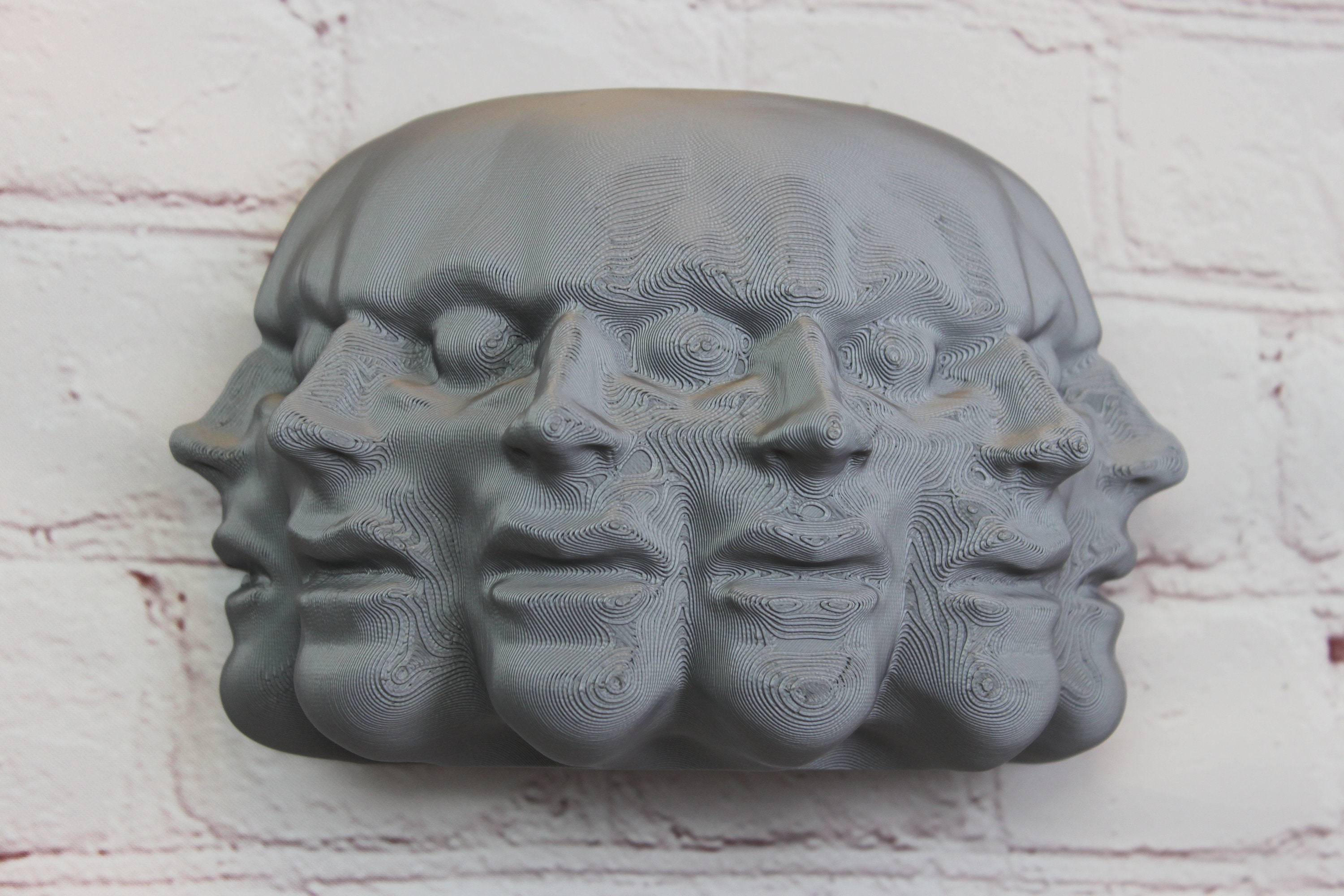 3D Wall Hanging Omni-Face Sculpture