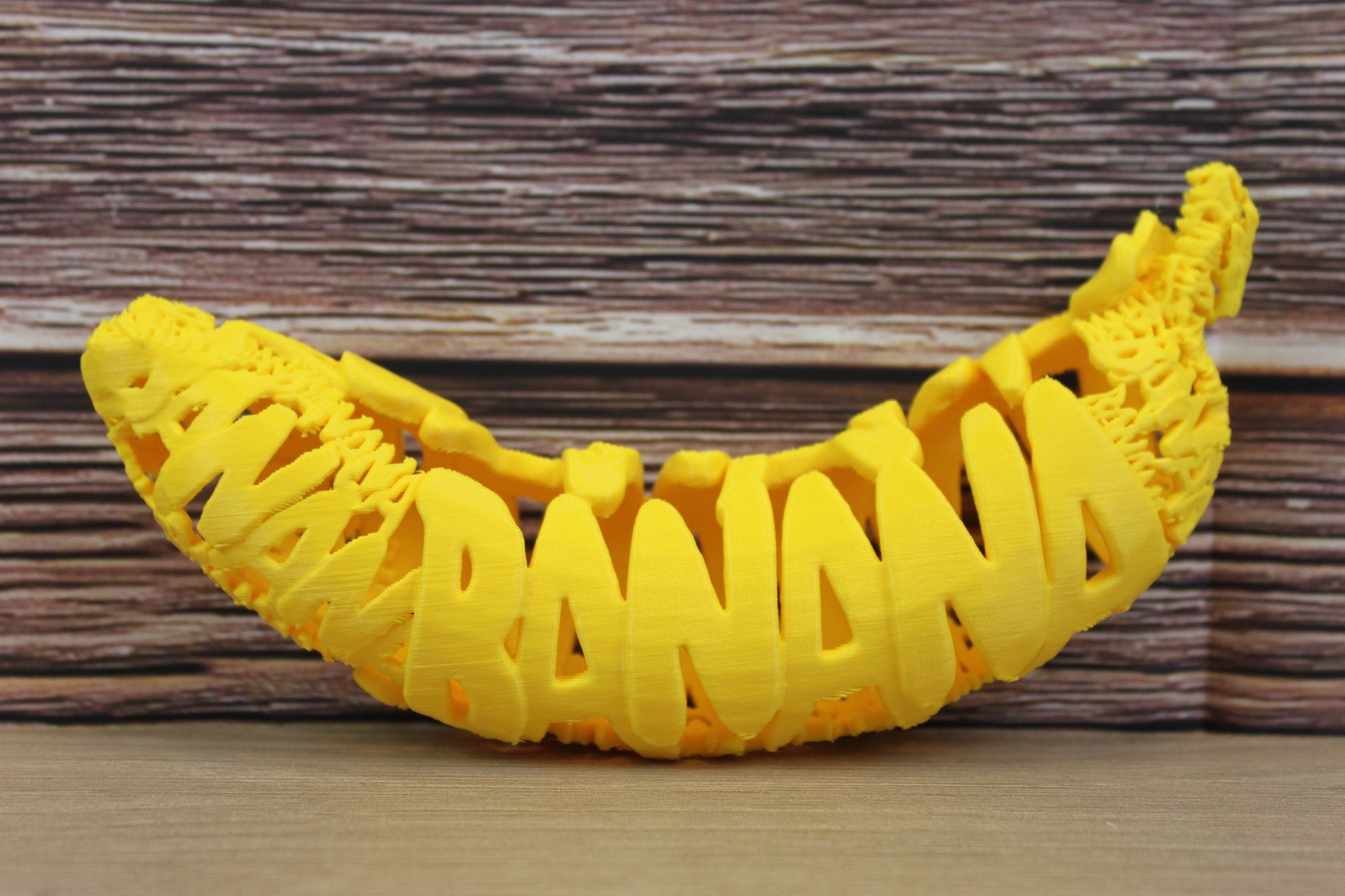 Pop Art Banana With Banana In Writing - Modern Decoration - Model By @DrFemPop