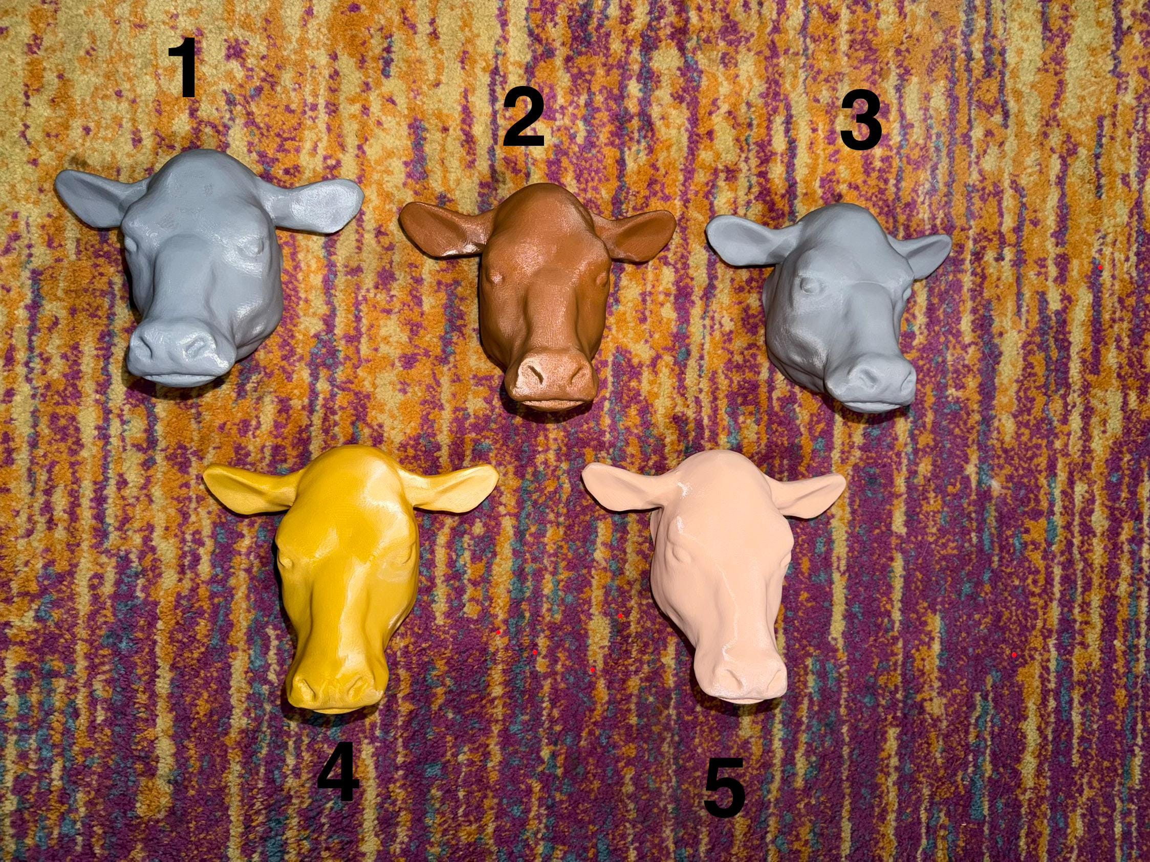 Discounted Cow Head Wall Mount (Cosmetic Blemish)