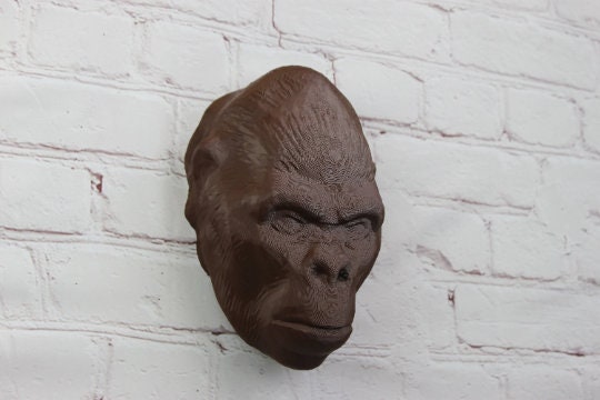 Medium Detailed Gorilla Head Modern Decor