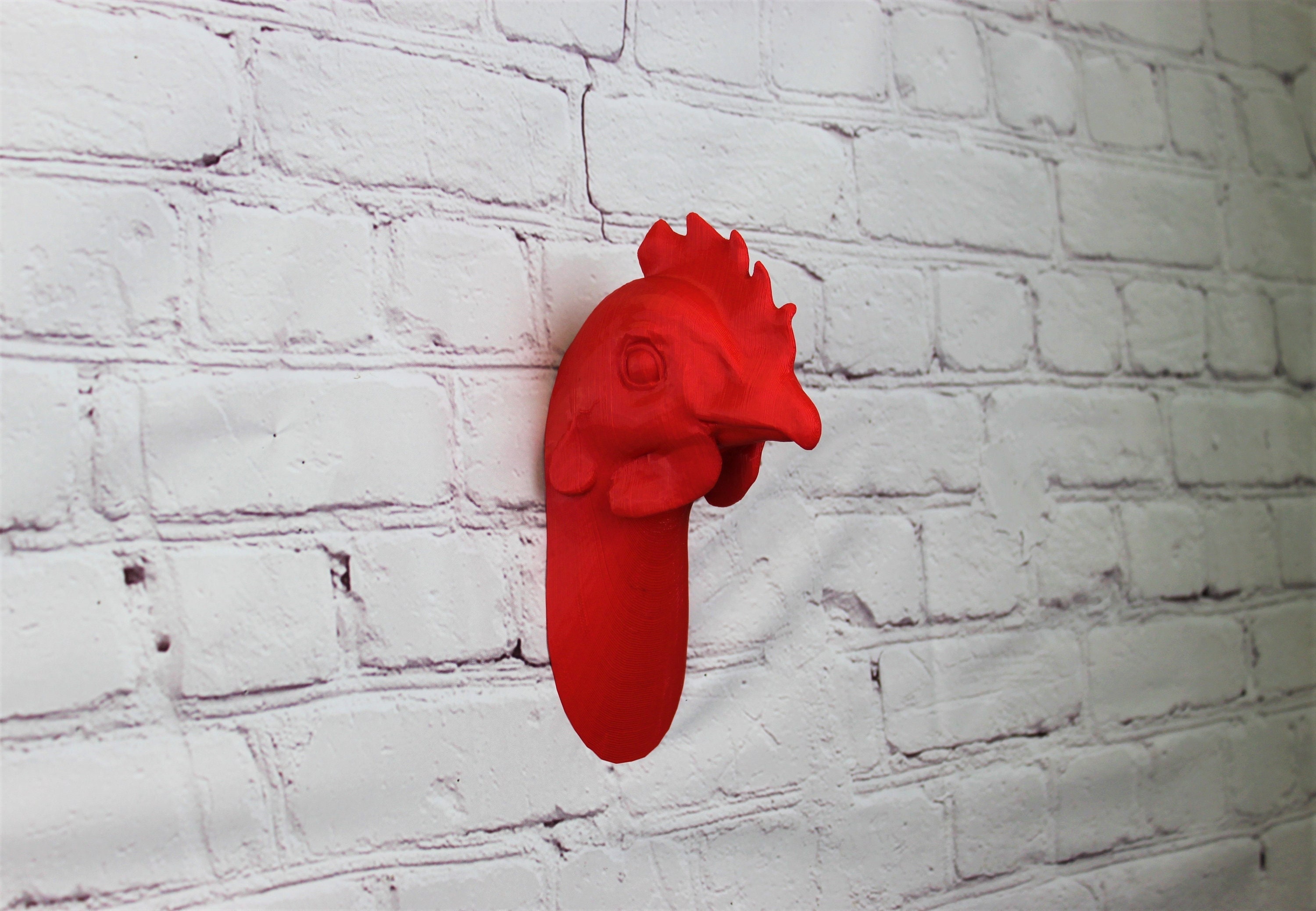 Rooster Wall Head Home Decor