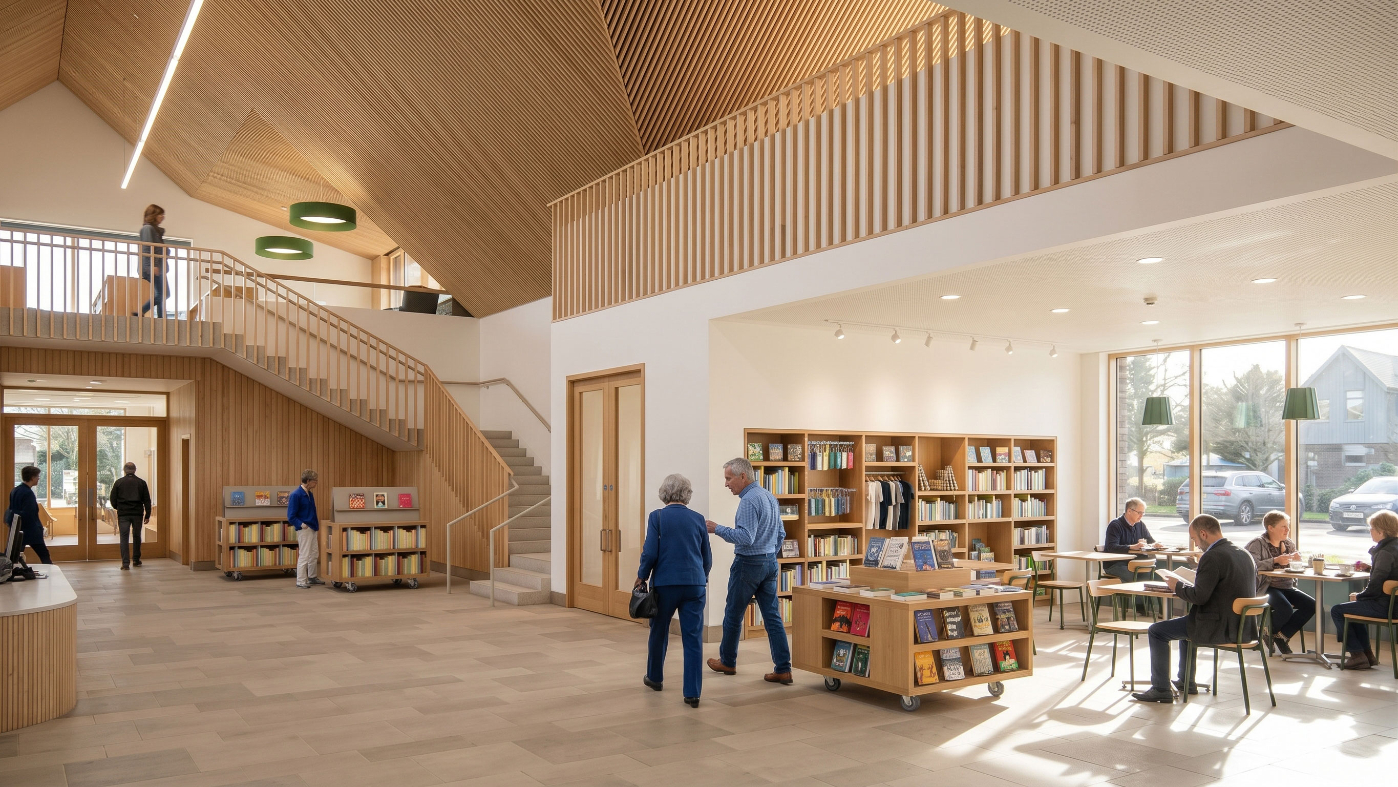New library interior