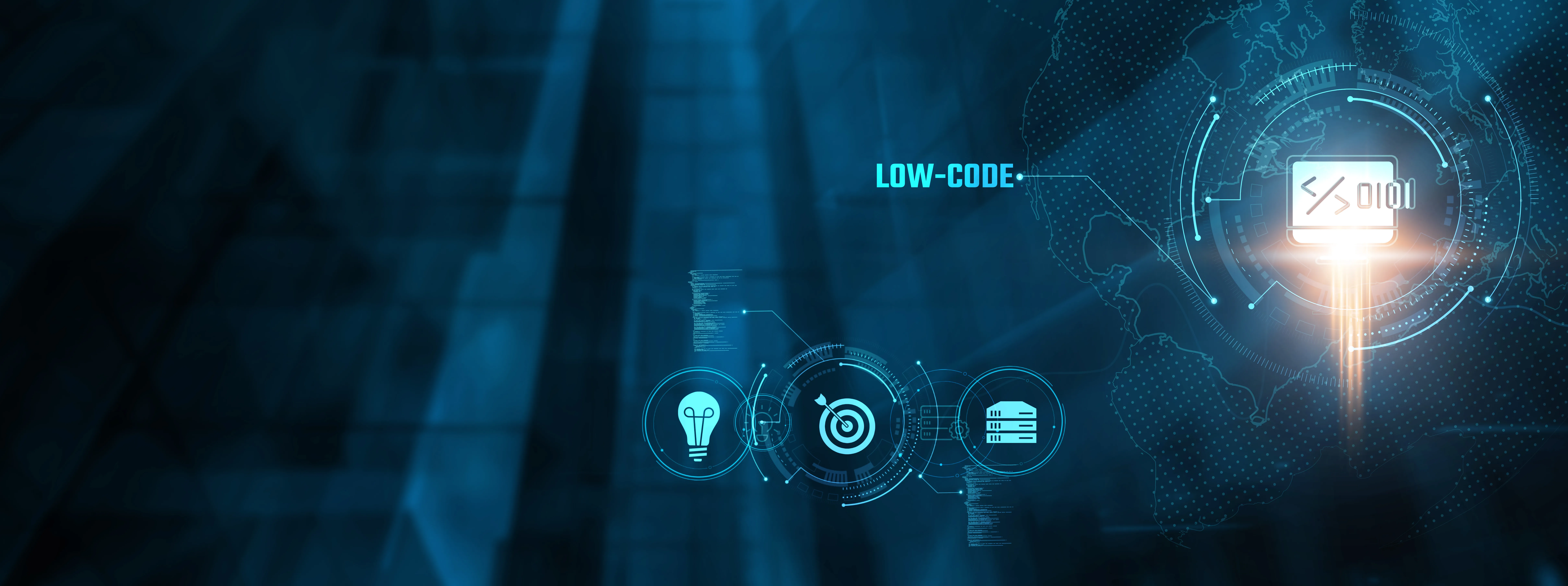 Low code concept low code platform simplifies app