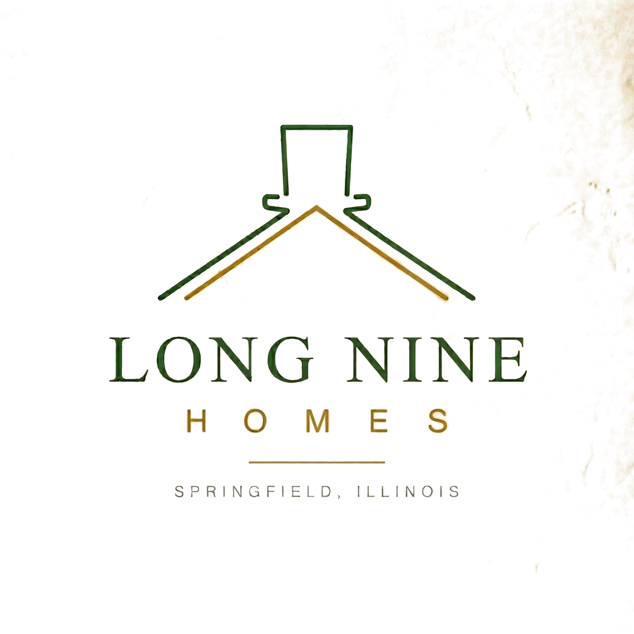 Long Nine Homes, Springfield, Illinois: the house and plumb bob mark on a plaster wall