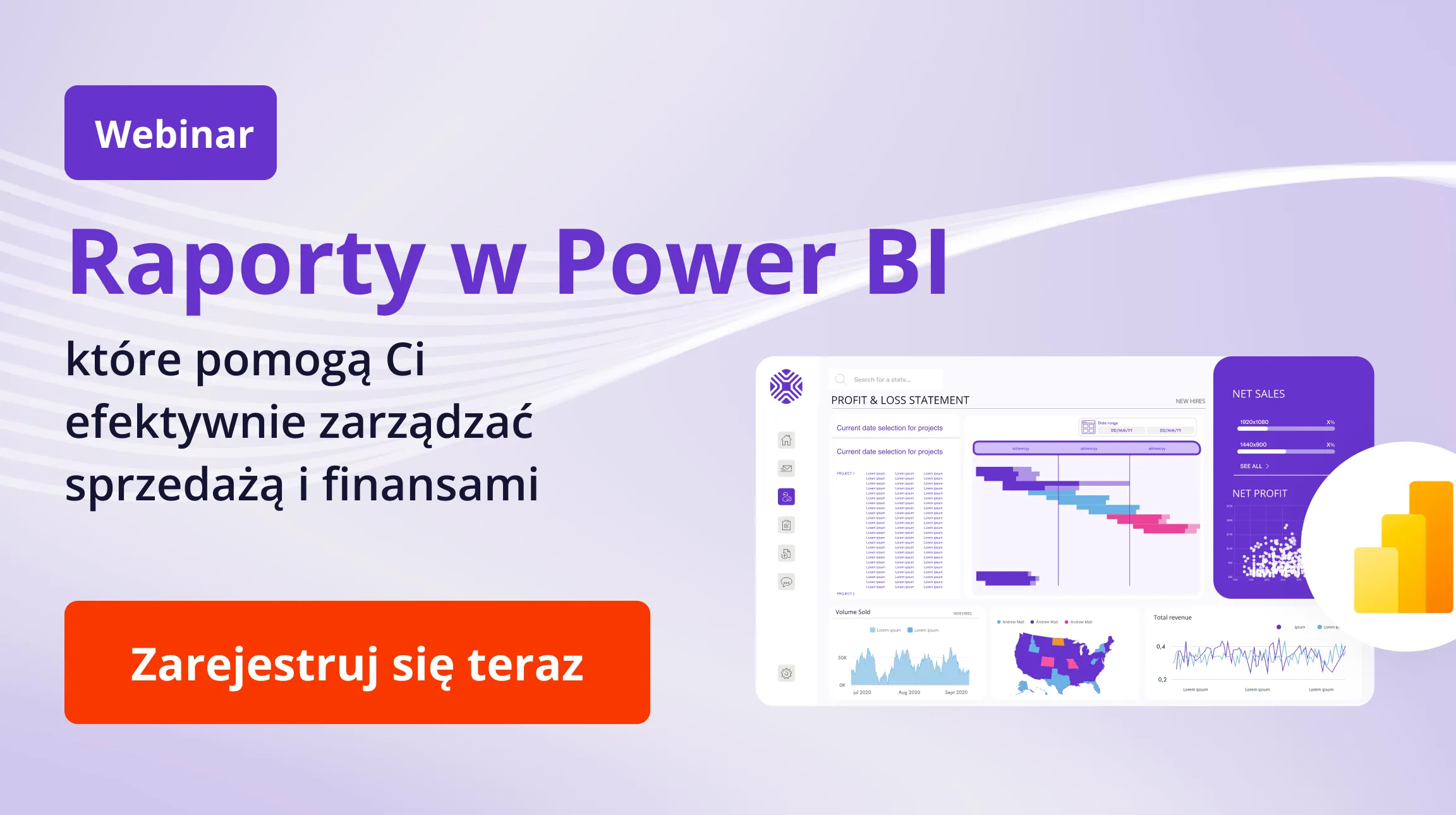 Power BI sales and finance reports displayed on a tablet