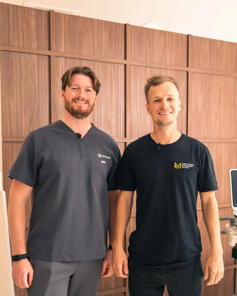 Bradley from Ultrascan with a client