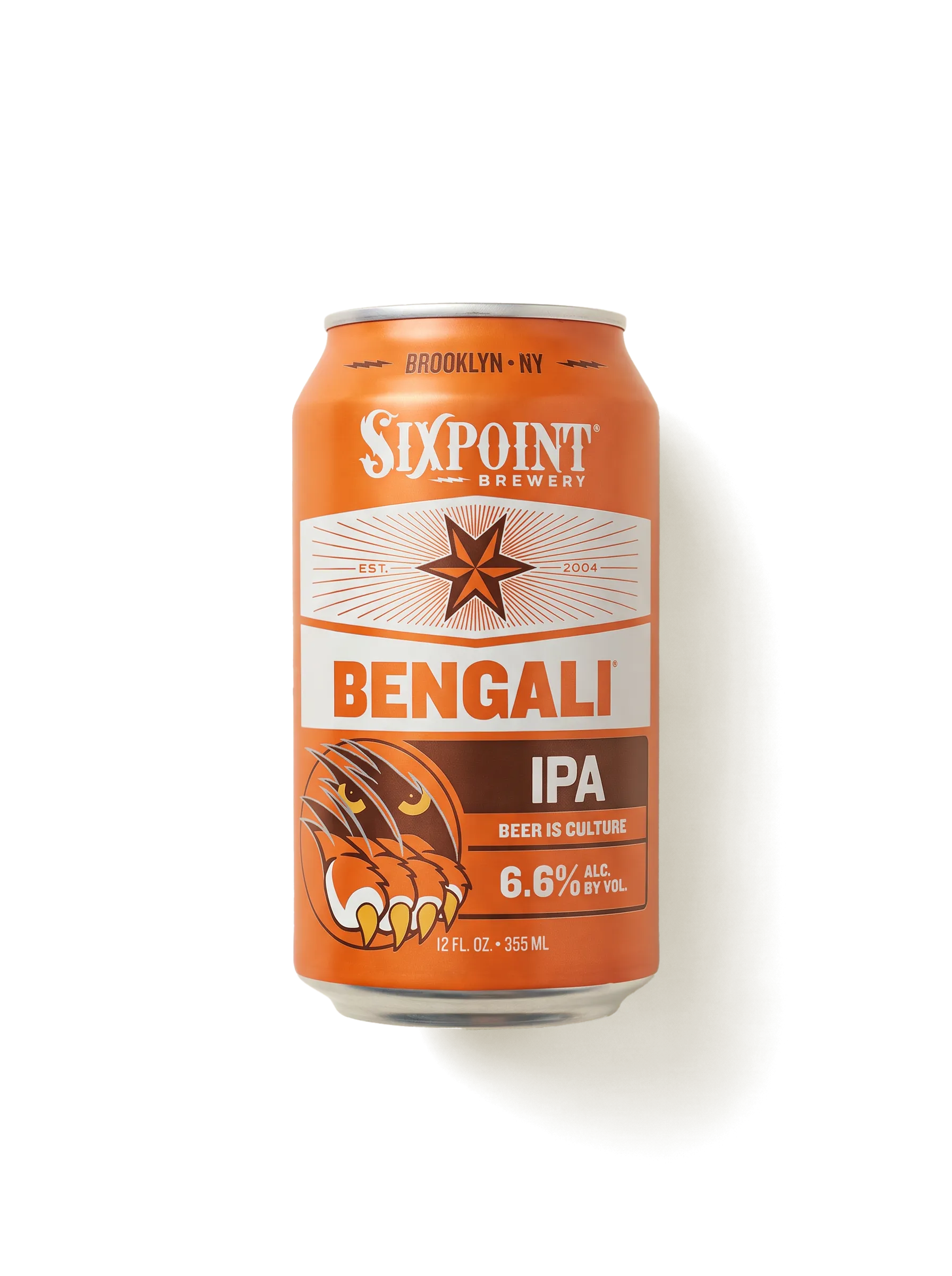 A Sixpoint Bengali beer can