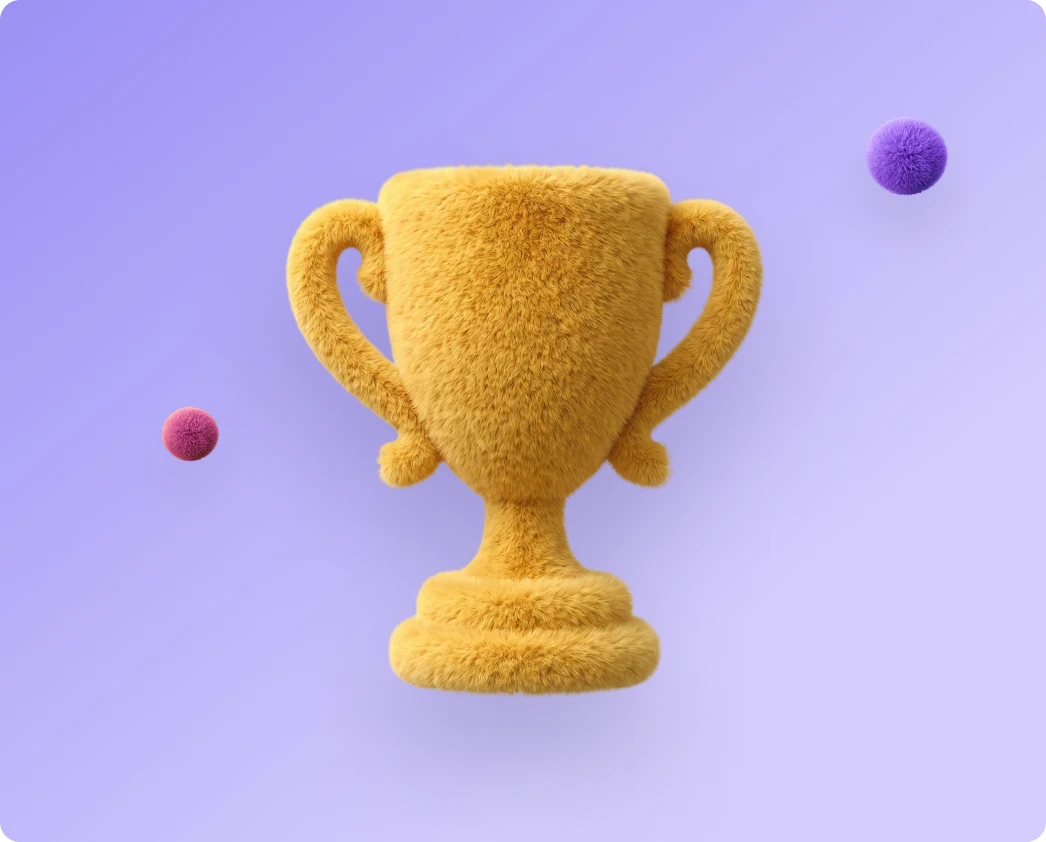 Golden trophy