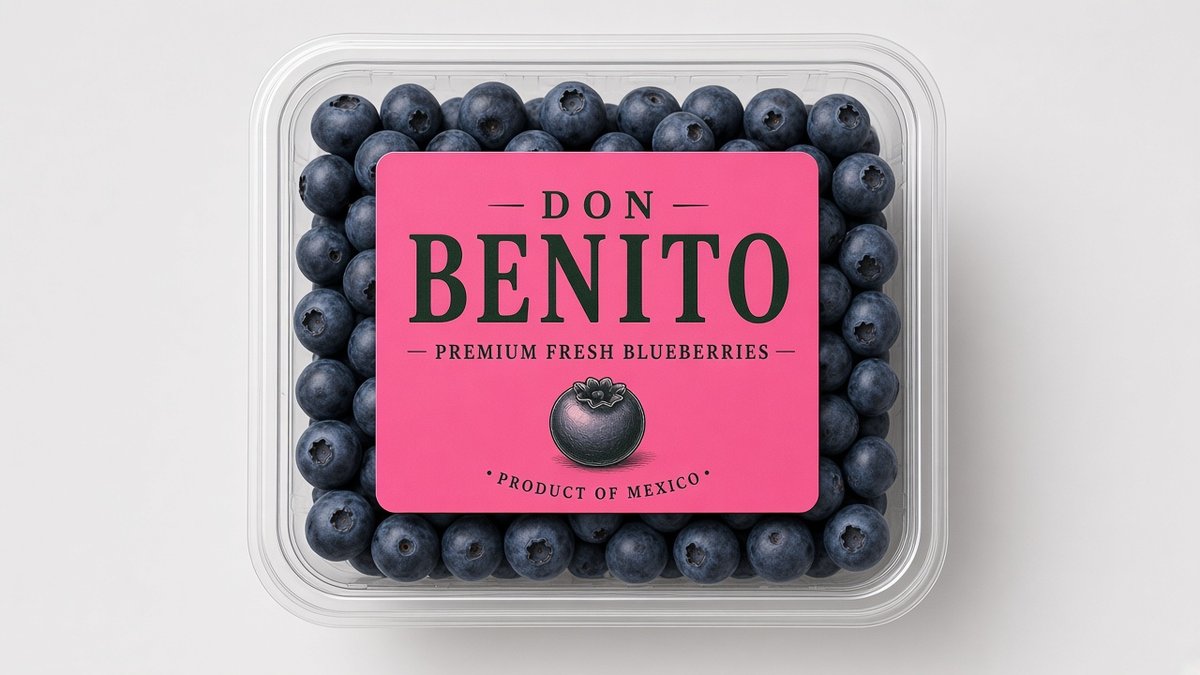 DON BENITO Premium Fresh Blueberries punnet, Product of Mexico