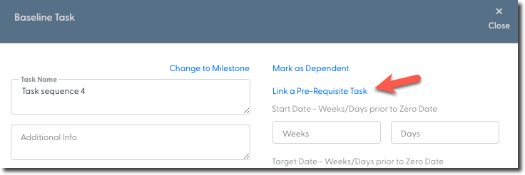Using Pre-Requisites and Dependencies