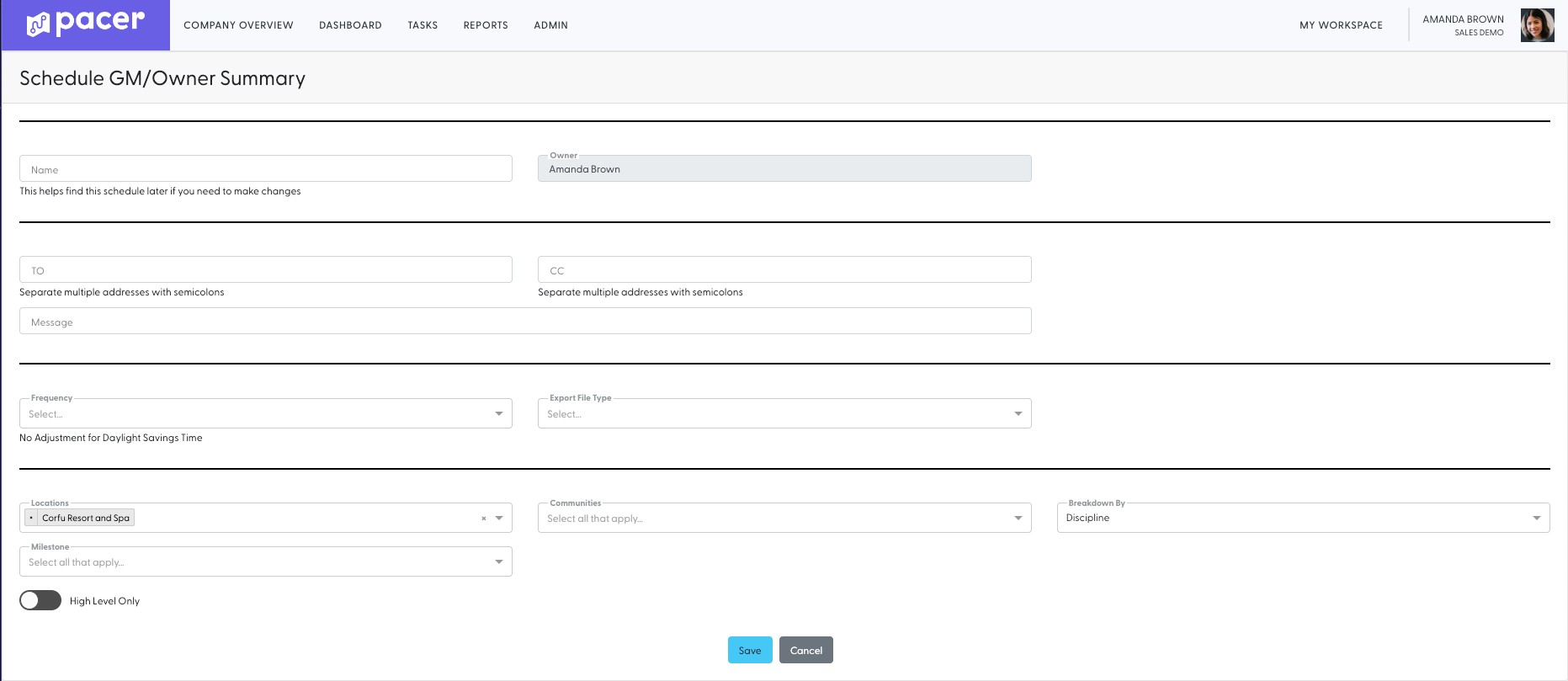 How do I edit my scheduled reports?